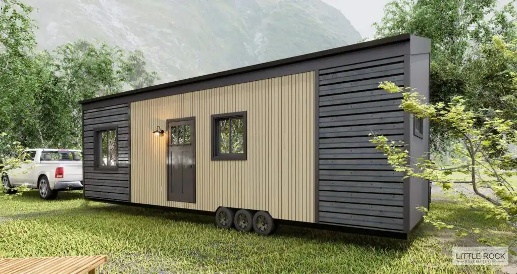 Compact Mobile Home by Small Home Contractors Modern tiny house on wheels built by small home contractors in the USA