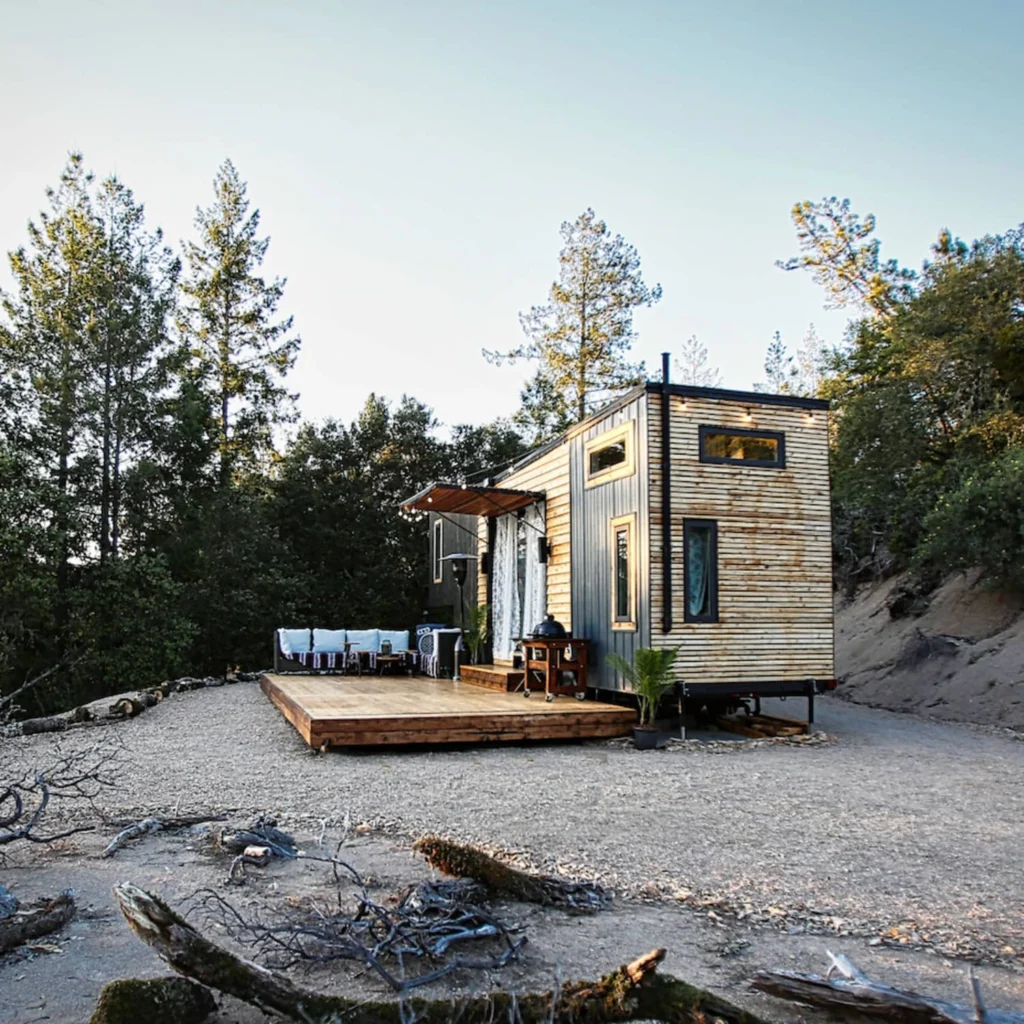 Remote Tiny House Built for California Terrain Off-grid tiny house built in California