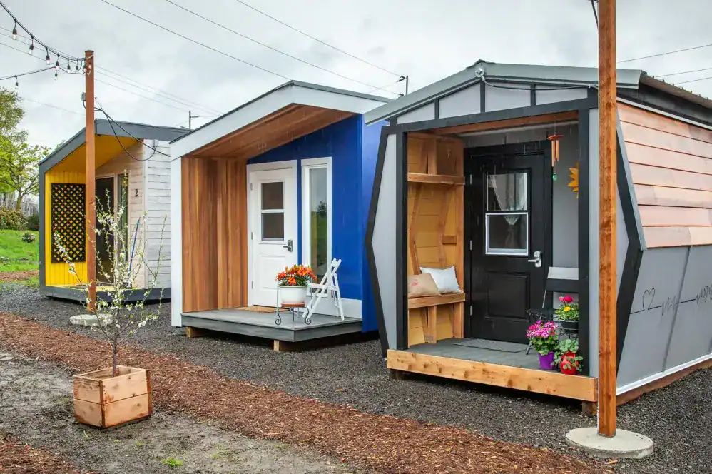 Primepath tiny home with modern wooden details